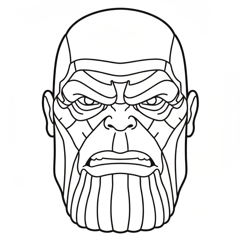 Creepy Face Of Thanos