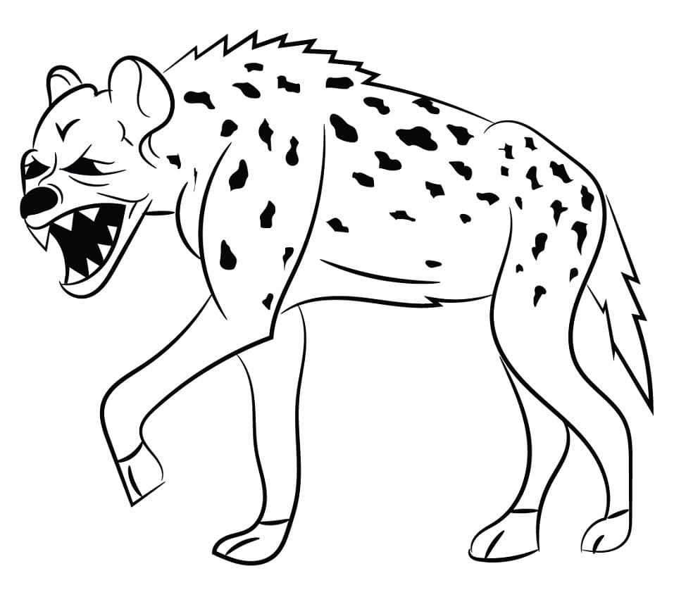 Creepy Hyena Coloring Game Creepy Hyena