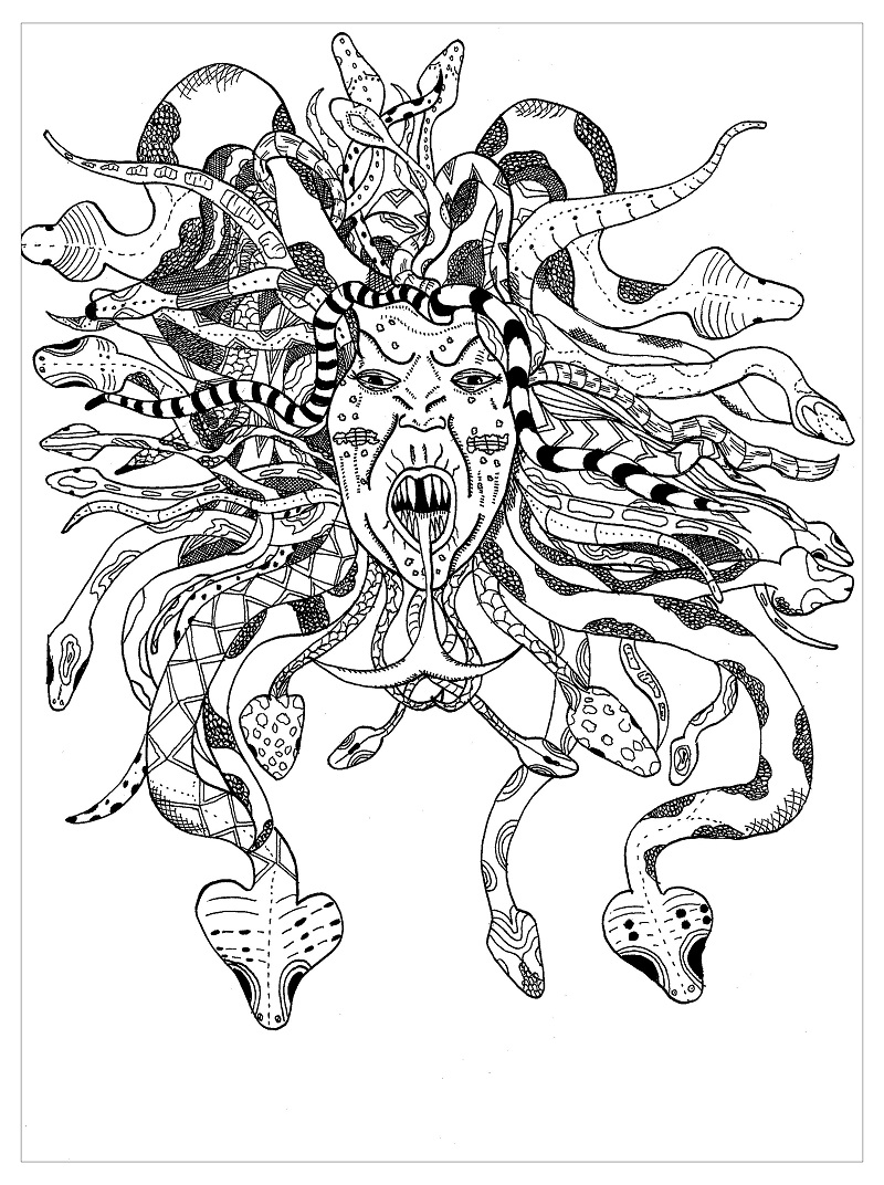 Creepy Medusa Coloring Game Creepy Medusa