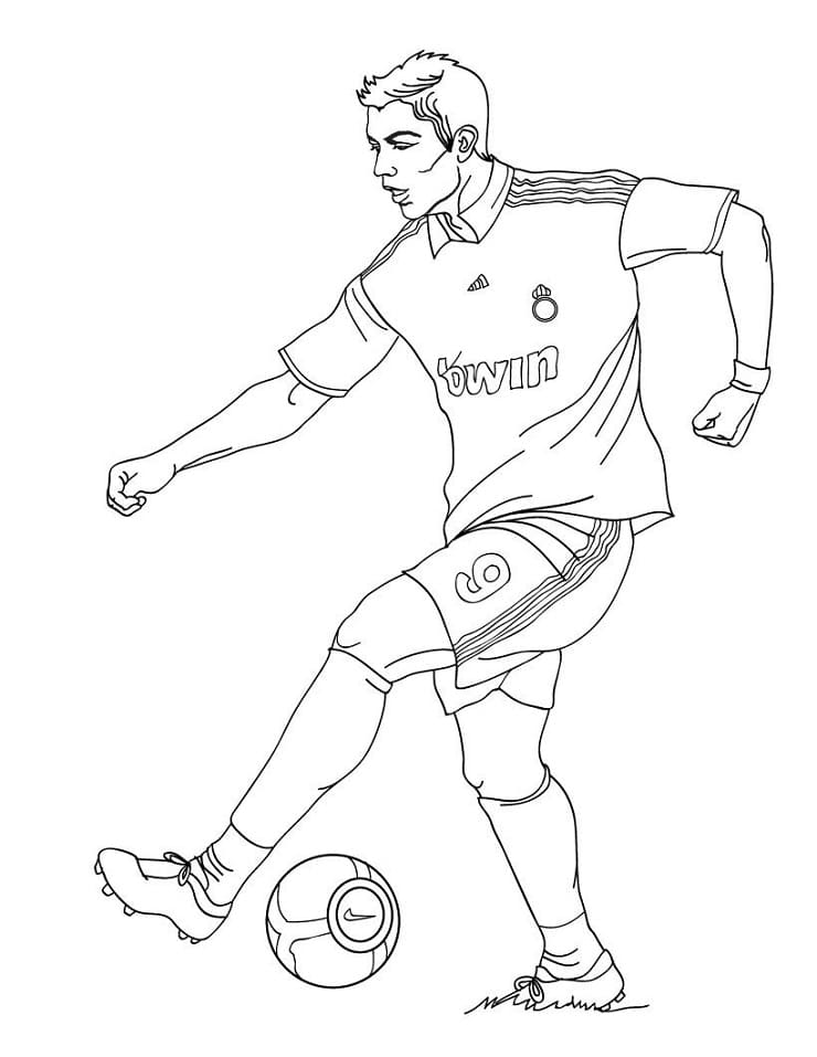 Cristiano Ronaldo 1 Coloring Game Cristiano Ronaldo 1