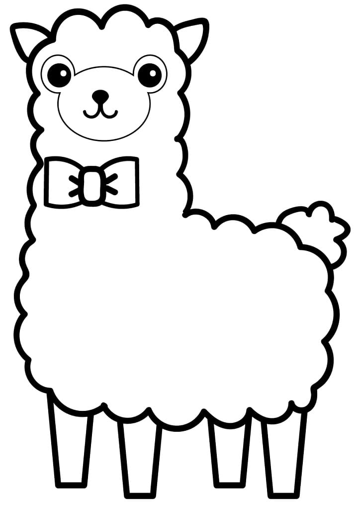 Cute Alpaca Coloring Game Cute Alpaca