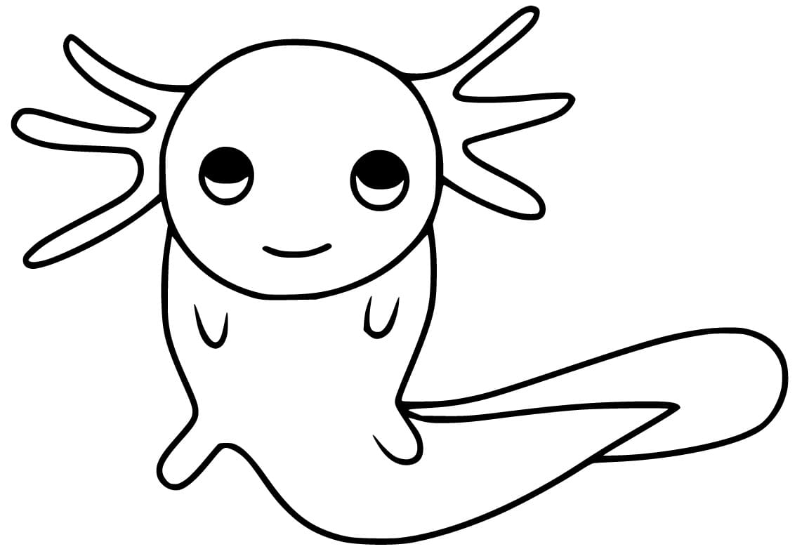 Cute Axolotl Coloring Game Cute Axolotl