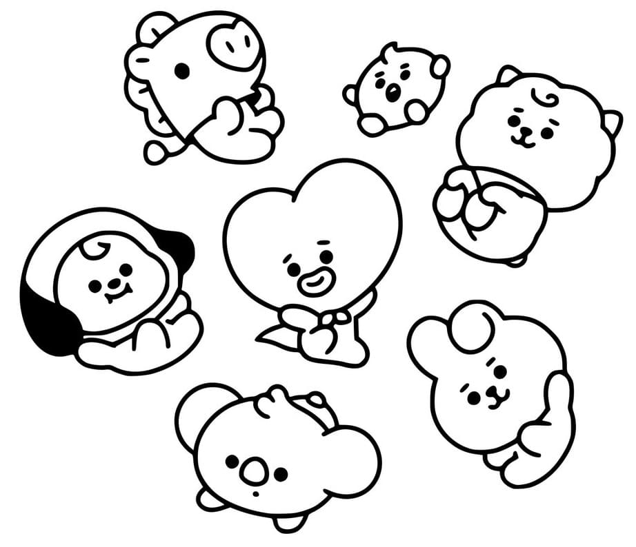 Cute BT21 Printable