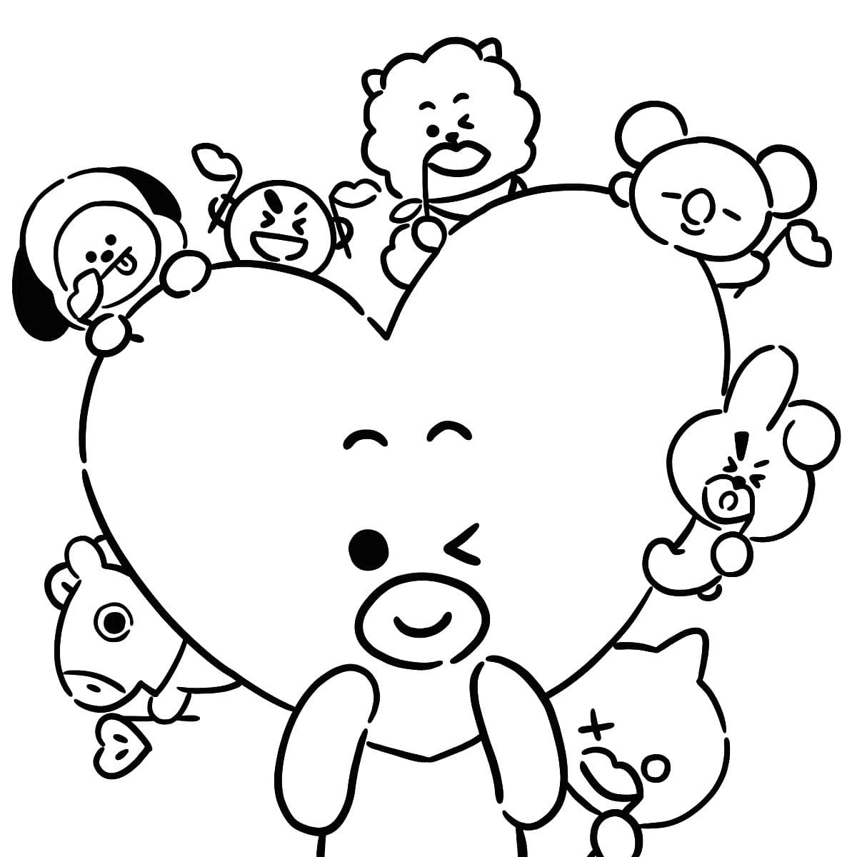 BT21 Coloring Games - ColoringGames.Net