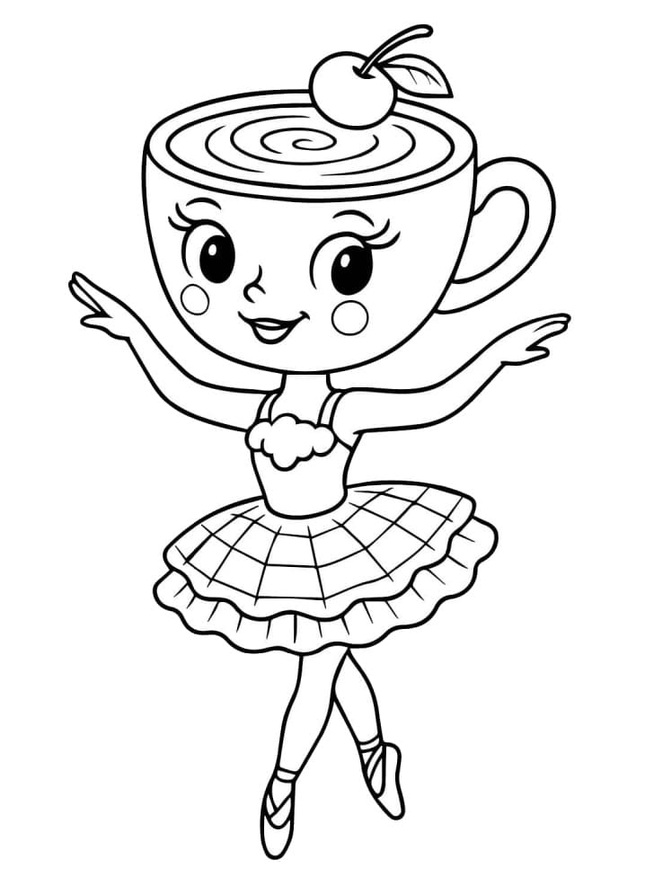 Cute Ballerina Cappuccina Coloring Game Cute Ballerina Cappuccina