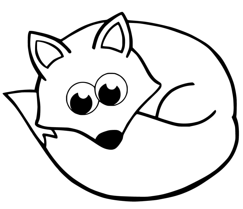 Cute Big Eyed Fox Coloring Game Cute Big Eyed Fox
