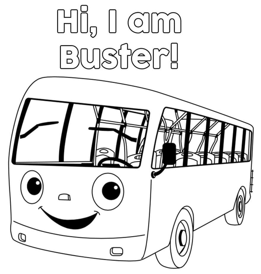 Cute Buster from Little Baby Bum Coloring Game Cute Buster from Little Baby Bum