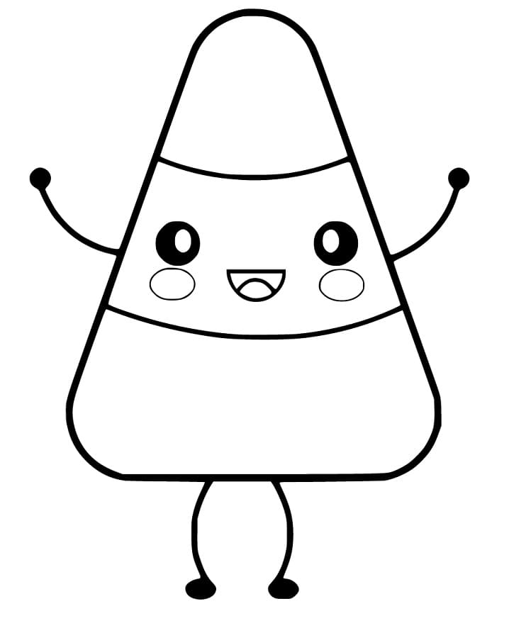 Cute Candy Corn Coloring Game Cute Candy Corn