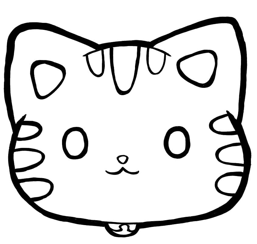 Cute Cat Face Coloring Game Cute Cat Face