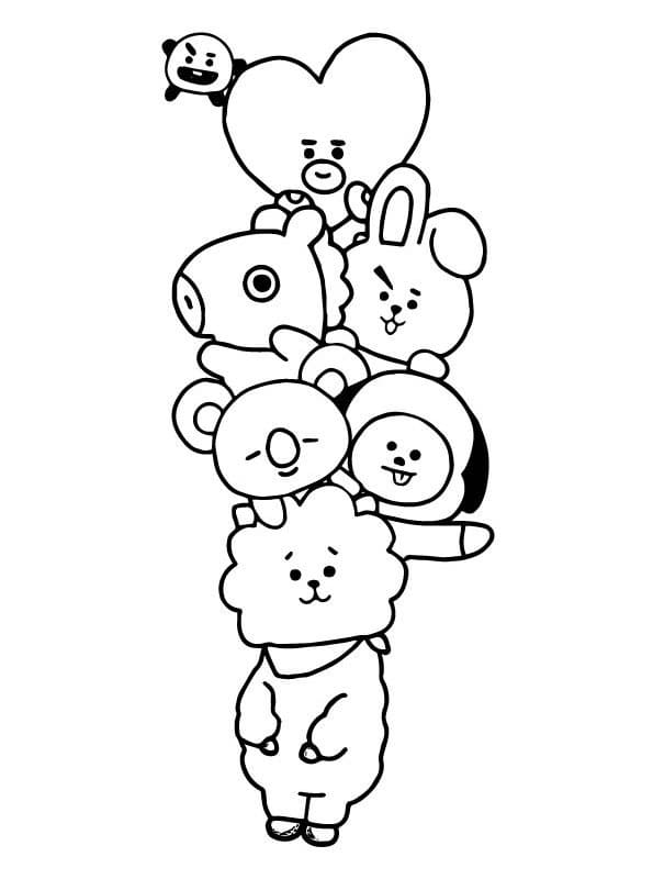 Cute Characters in BT21