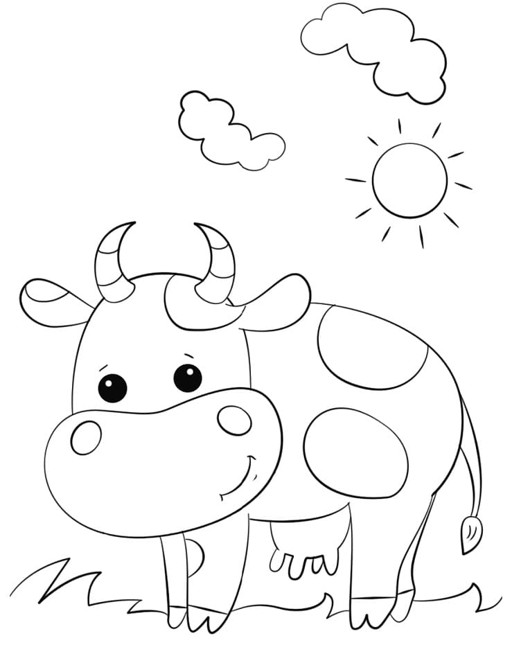 Cute Cow Coloring Game Cute Cow