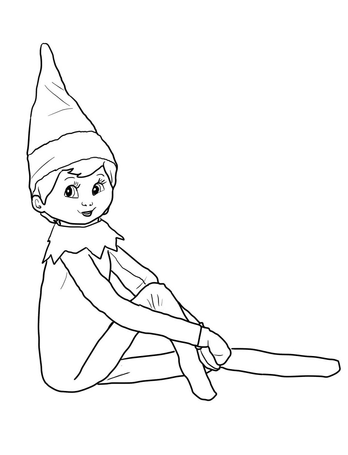 Cute Elf on the Shelf