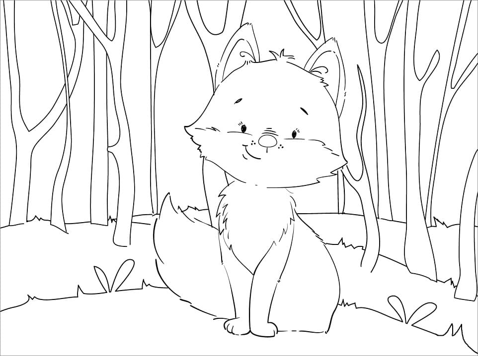 Cute Fox 4 Coloring Game Cute Fox 4