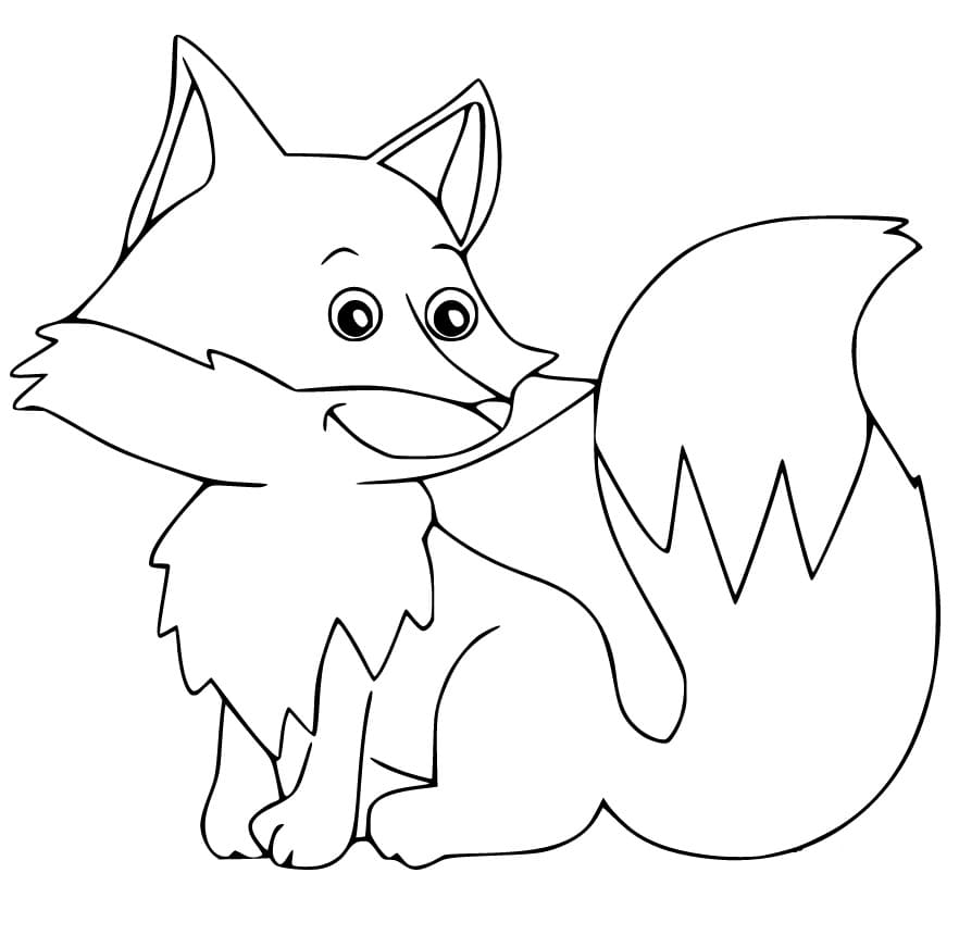 Cute Fox Smiles Coloring Game Cute Fox Smiles