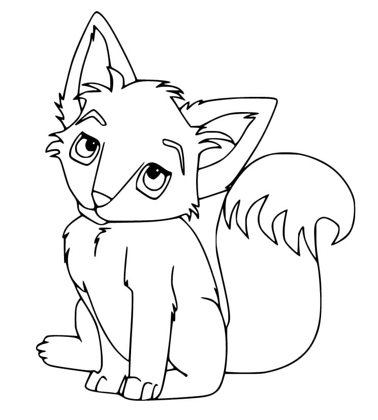 Cute Fox for Kid Coloring Game Cute Fox for Kid