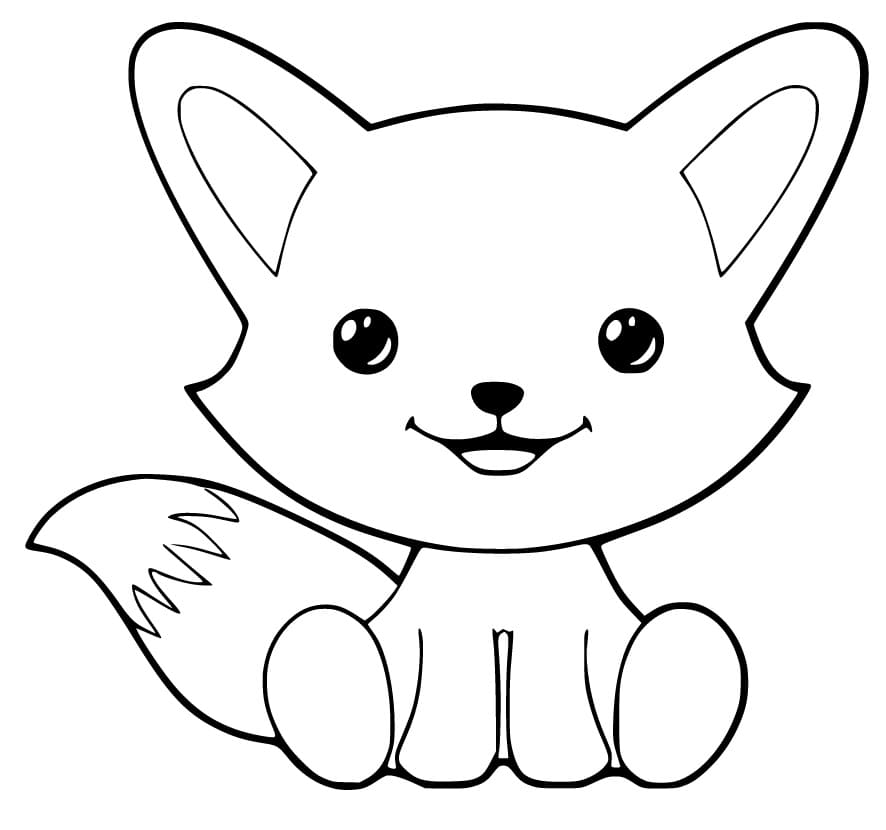 Cute Fox is Smiling Coloring Game Cute Fox is Smiling
