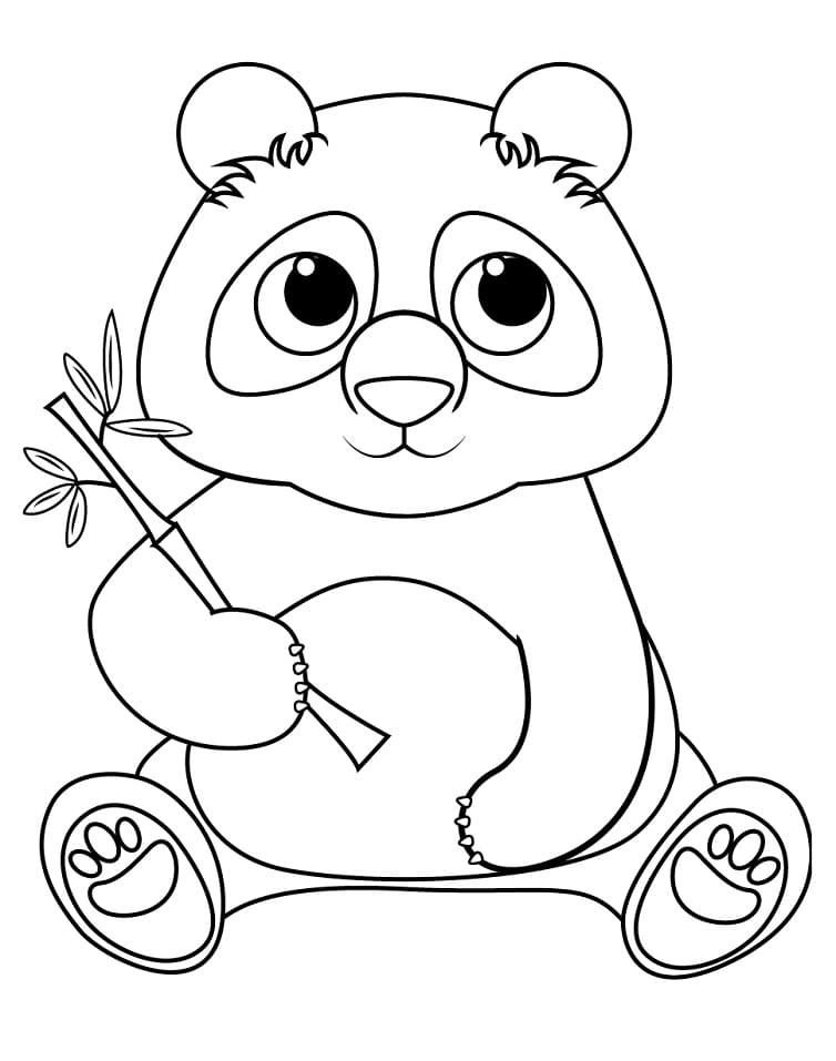 Cute Giant Panda Coloring Game Cute Giant Panda