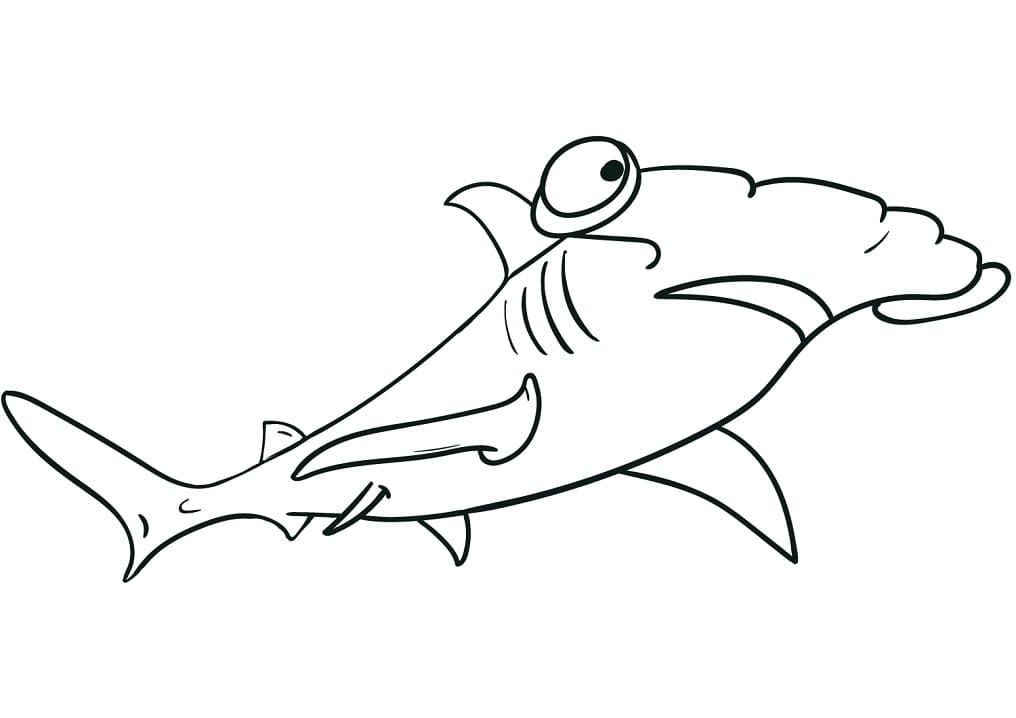 Cute Hammerhead Shark Coloring Game Cute Hammerhead Shark
