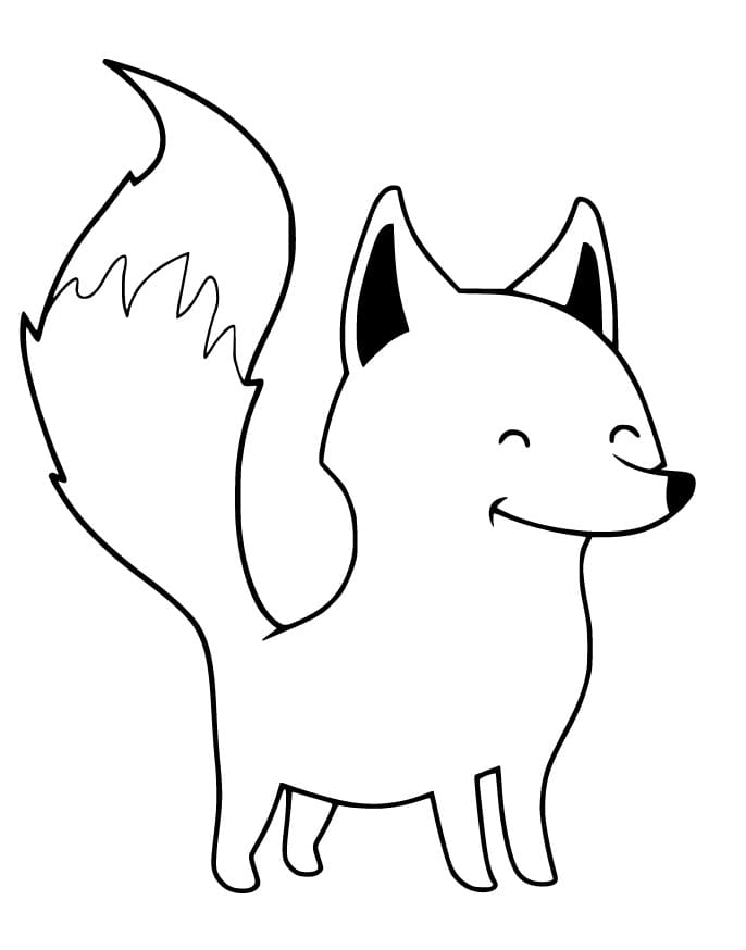 Cute Happy Fox Coloring Game Cute Happy Fox