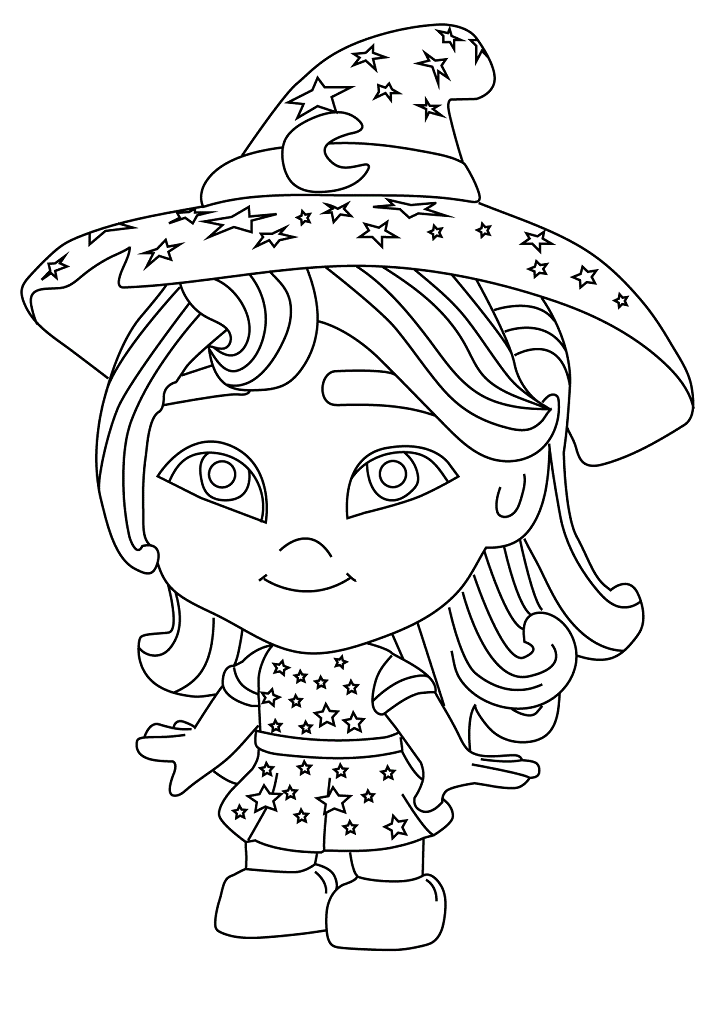 Cute Katya from Super Monsters Coloring - Play Free Coloring Game Online