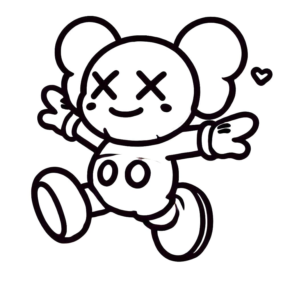 Cute Kaws Coloring Game Cute Kaws