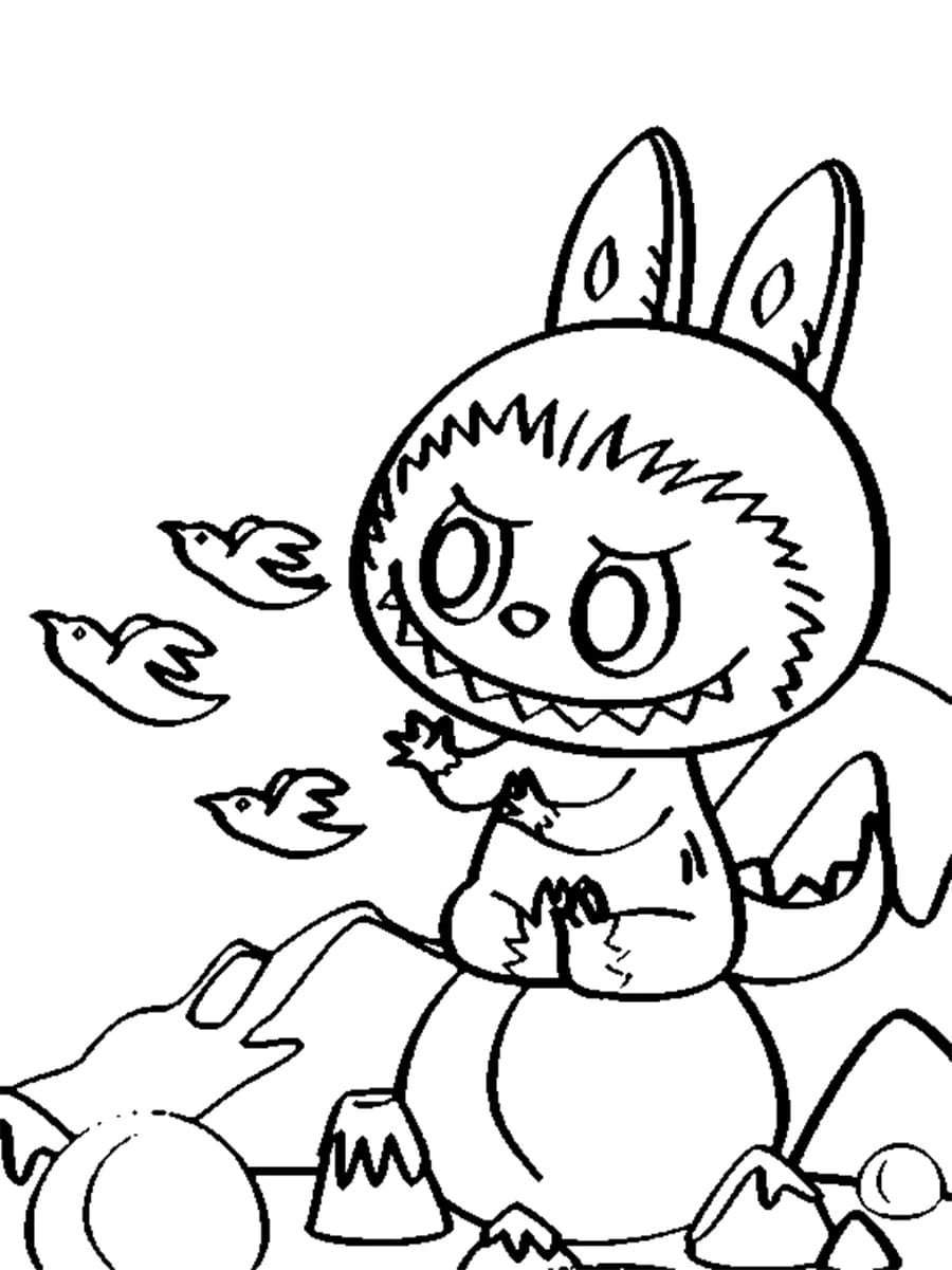 Labubu toy coloring play free coloring game online