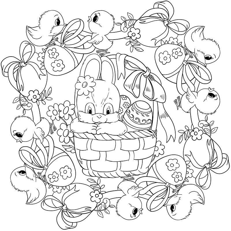 Cute Mandala Easter Coloring Game Cute Mandala Easter