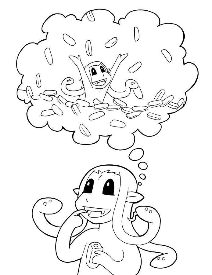 Cute Medusa Coloring Game Cute Medusa