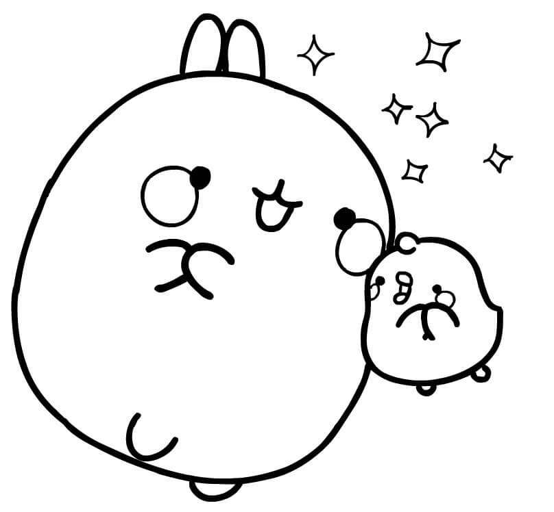 Cute Molang and Piu Piu