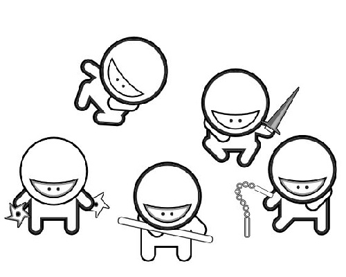 Cute Ninja Coloring Game Cute Ninja