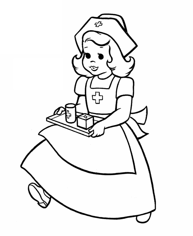 Cute Nurse Coloring Game Cute Nurse