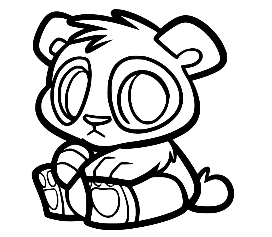 Cute Panda for Children Coloring Game Cute Panda for Children