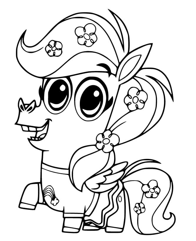 Cute Peg from Corn and Peg Coloring Game Cute Peg from Corn and Peg