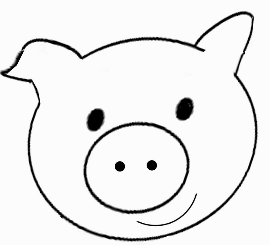 Cute Pig Face Coloring Game Cute Pig Face
