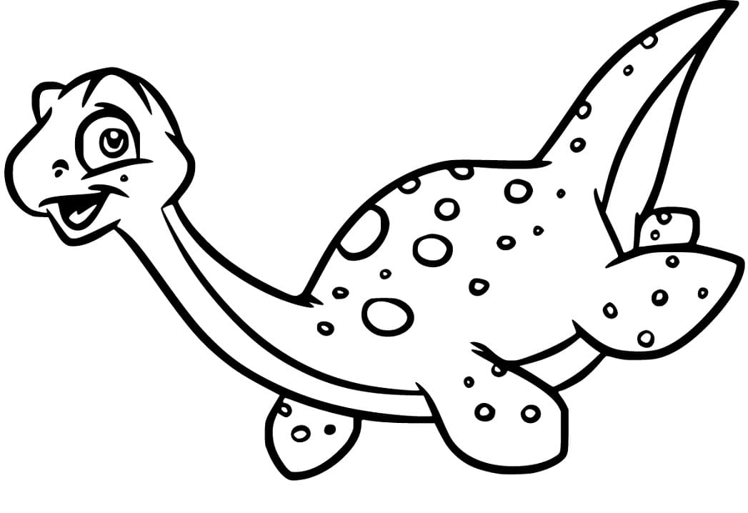 Cute Plesiosaurus Coloring Game Cute Plesiosaurus
