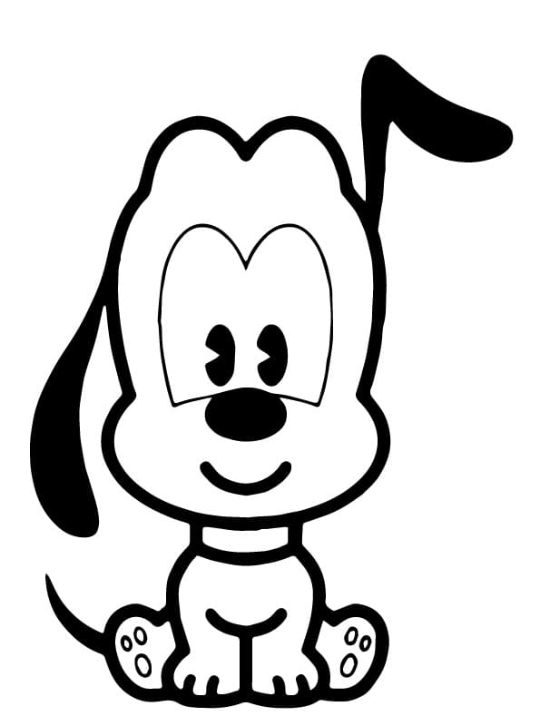 Cute Pluto Disney Cuties Coloring Game Cute Pluto Disney Cuties