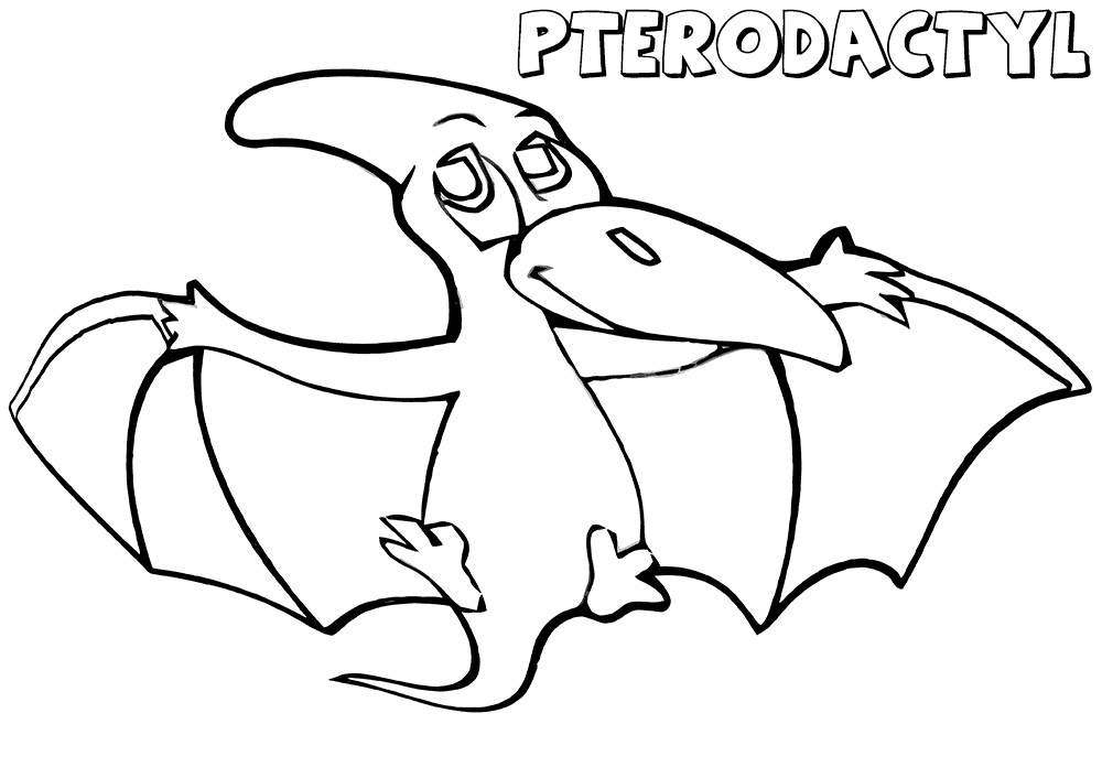 Realistic Pterodactyl Coloring - Play Free Coloring Game Online