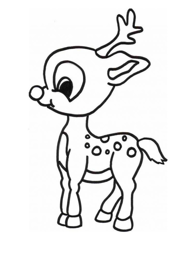 Cute Rudolph Coloring Game Cute Rudolph