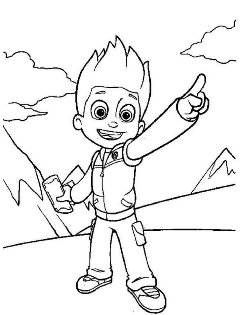 Cute Ryder Paw Patrol Coloring Game Cute Ryder Paw Patrol