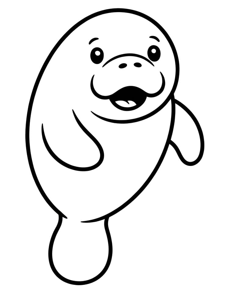 Cute Simple Manatee