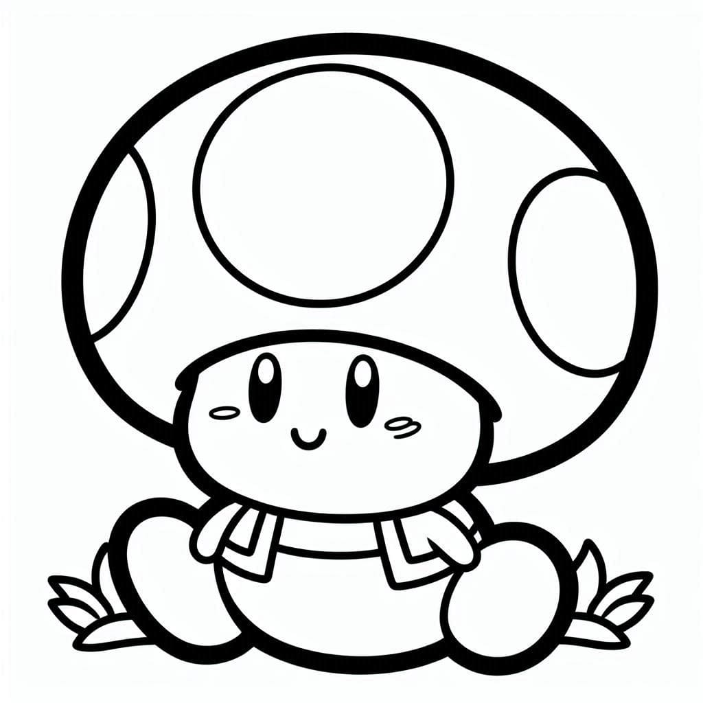 Cute Toad Mario Coloring Game Cute Toad Mario