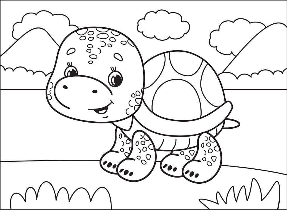 Cute Turtle Coloring Game Cute Turtle