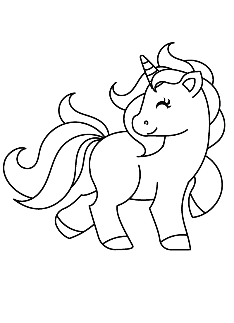 Cute Winged Unicorn Coloring Game Cute Winged Unicorn