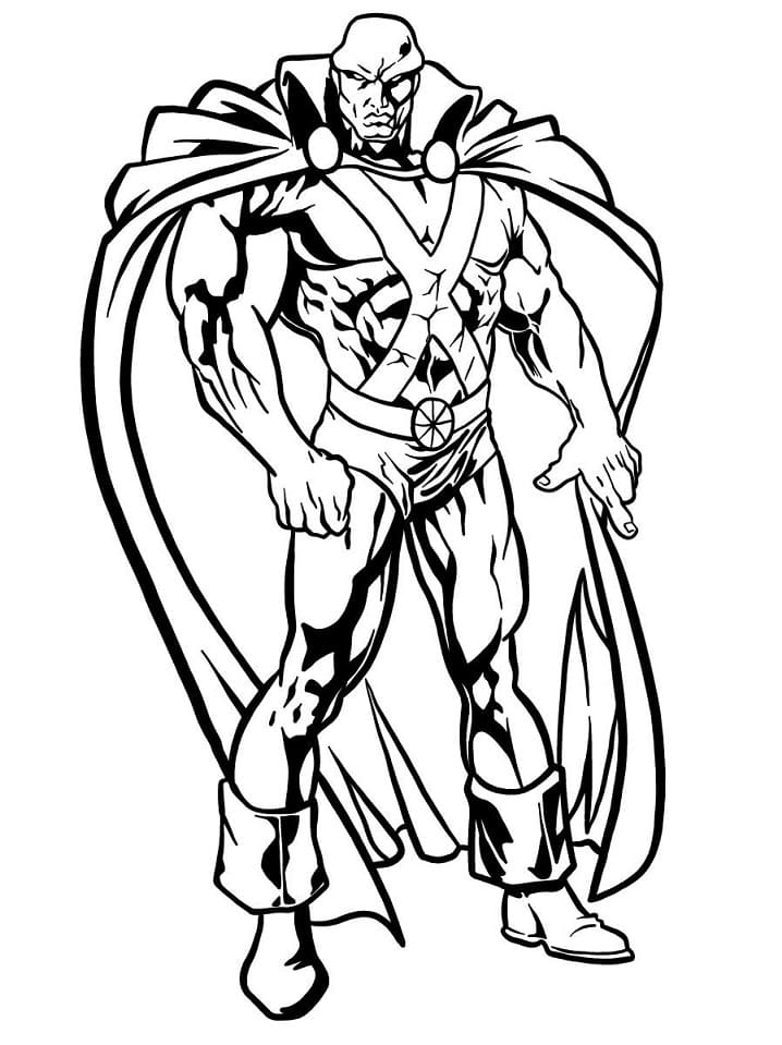 DC Martian Manhunter Coloring Game DC Martian Manhunter