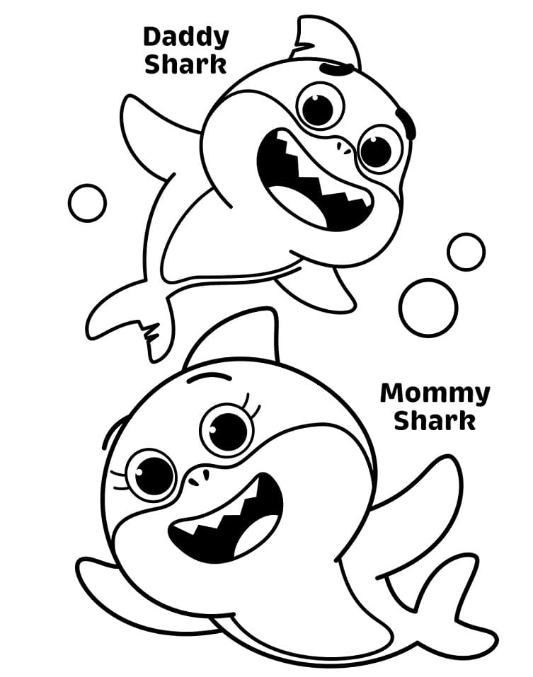 Daddy Shark and Mommy Shark