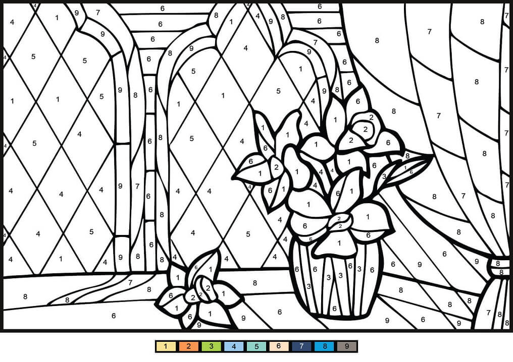 Daffodil Color by Number