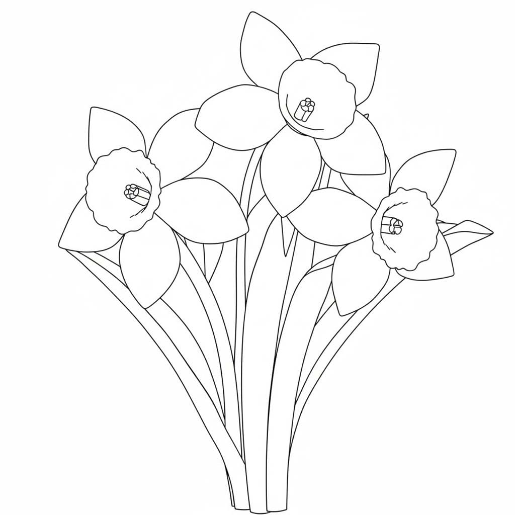 Daffodil Printable