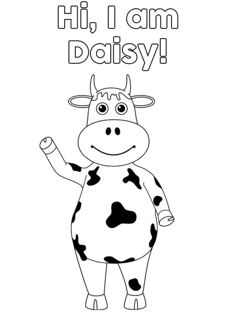 Daisy Cow from Little Baby Bum Coloring Game Daisy Cow from Little Baby Bum
