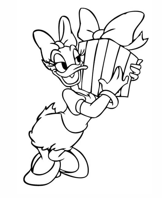 Daisy Duck And Gift Box