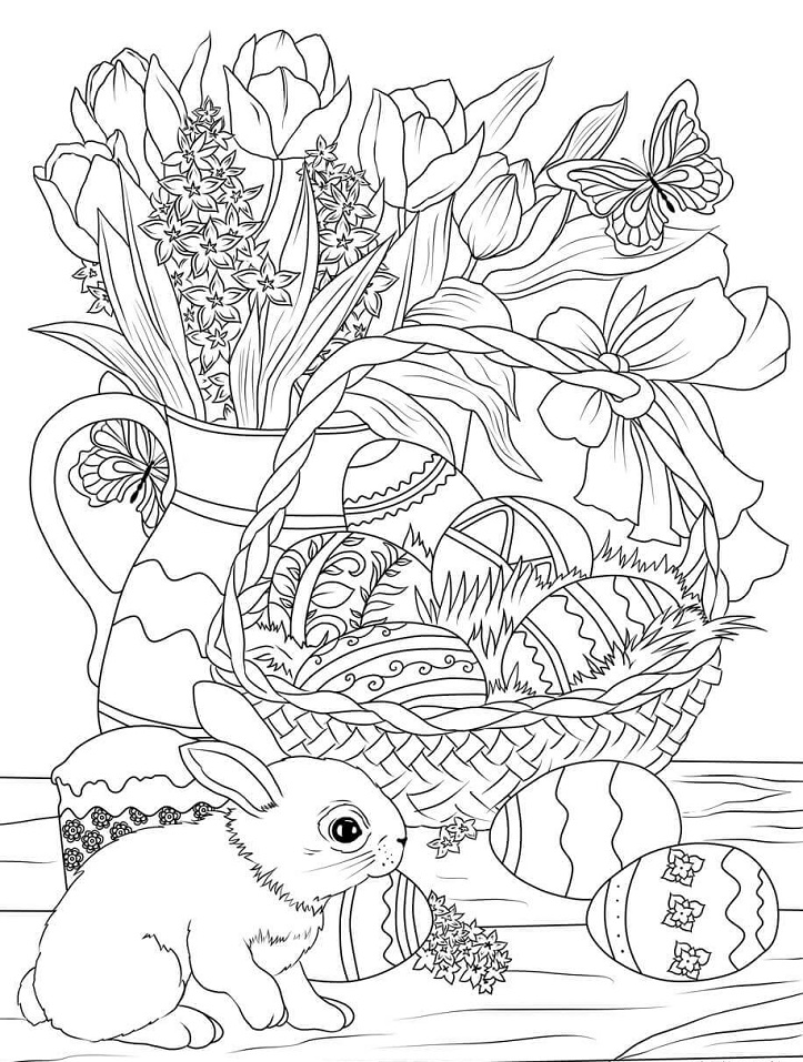 Decorated Easter Basket